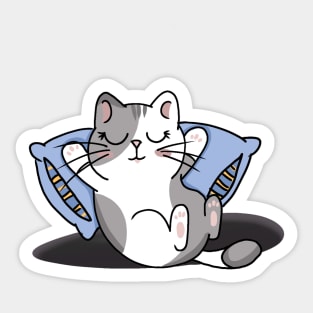 sleepy cat Sticker